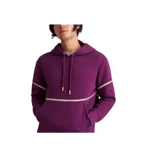 Fielder by Bonobos Mens Pullover Hoodie Purple Size XXL Baggy Minimalist Casual